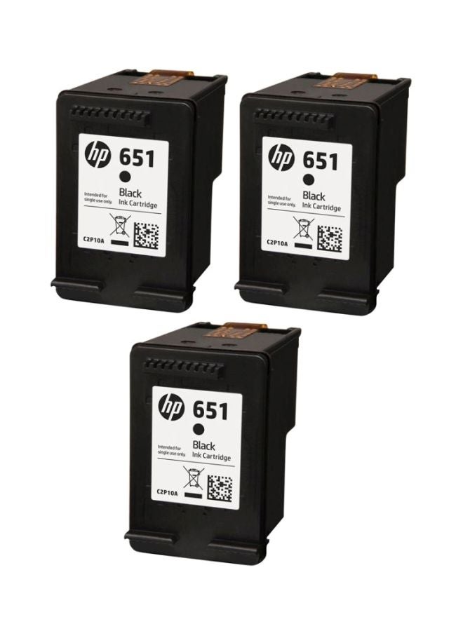 HP خرطوشة حبر 351 لطابعة إتش بي C2P11AE مجموعة من 3 قطع أسود/أصفر/وردي - Image 1