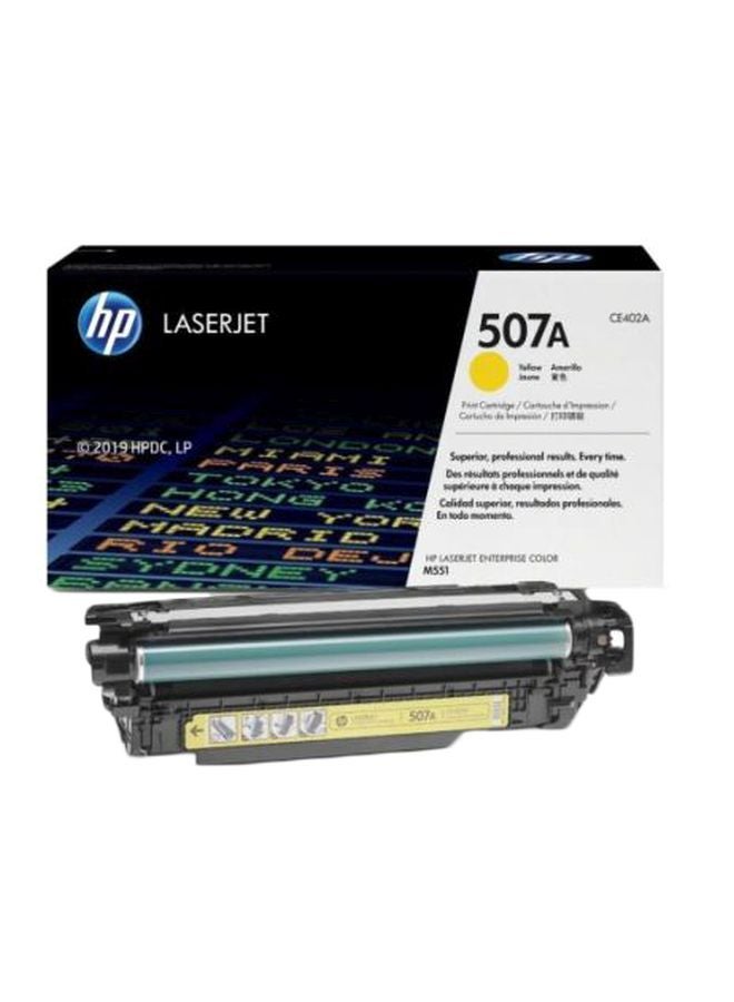 HP 507A LaserJet Ink Toner Cartridge Yellow - Image 1