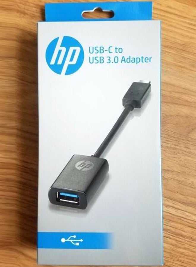 HP - USB-C To USB 3.0 Adapter Black - Image 1