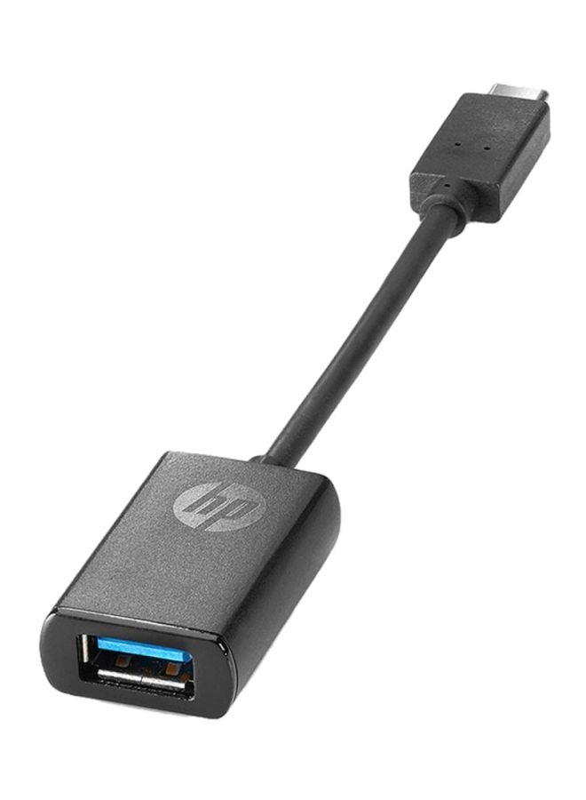 HP - USB-C To USB 3.0 Adapter Black - Image 1