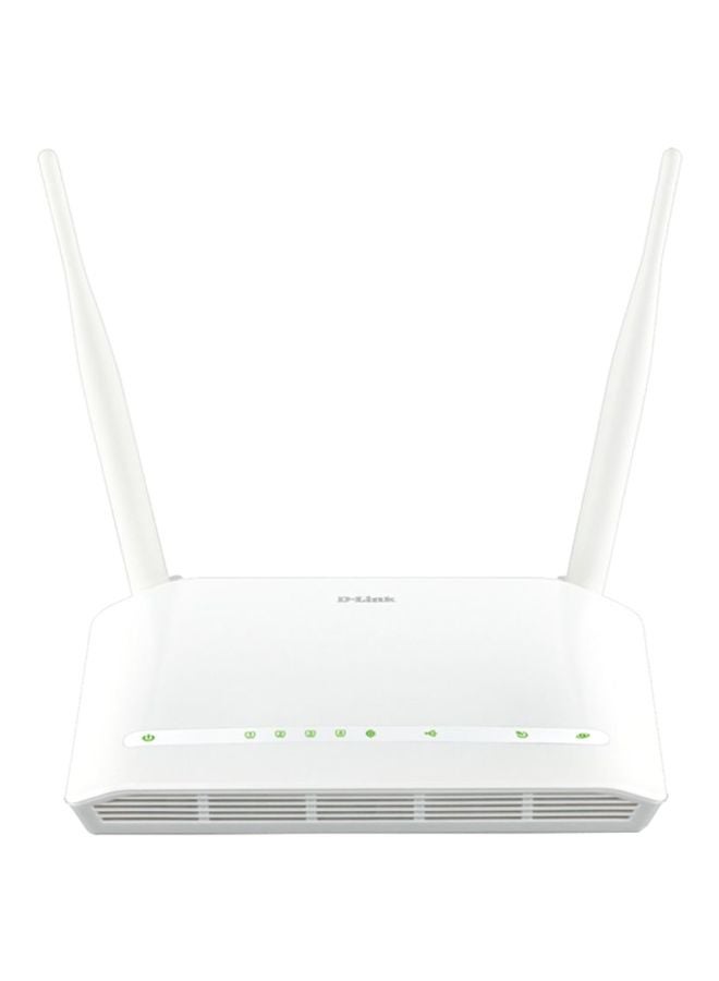 D-Link - Wireless N ADSL2+ 4-Port Wi-Fi Router 24 Mbps White - Image 1