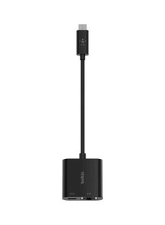 belkin Belkin USB-C to Ethernet Adapter + Charge (60W Passthrough Power for Connected Devices, 1000 Mbps Ethernet Speeds) MacBook Pro Ethernet Adapter Black  - Image 2