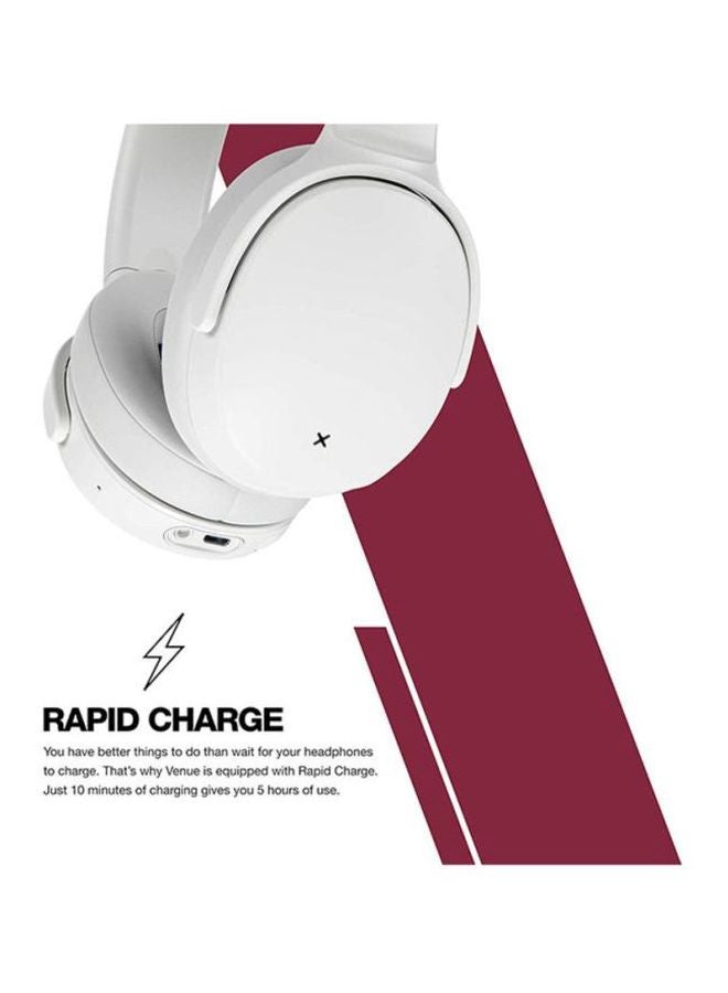 Skullcandy Venue Wireless Over Ear Active Noise Cancelling Headphones White  - Image 5