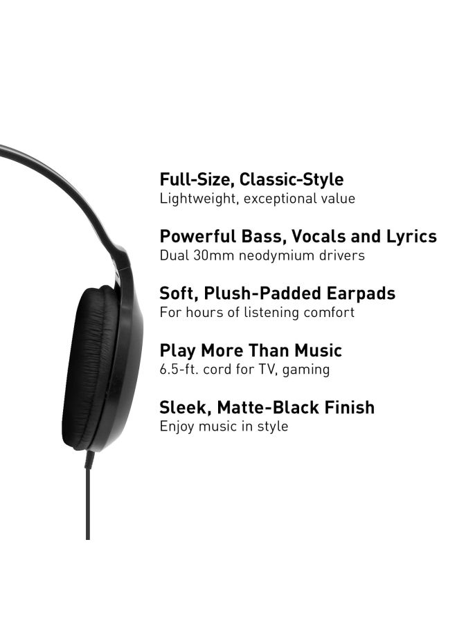 Panasonic Wired Over-Ear Headphones Black - Image 4