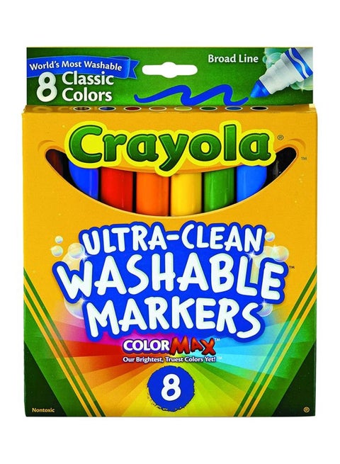 8-Piece Ultra-Clean Washable Marker Set