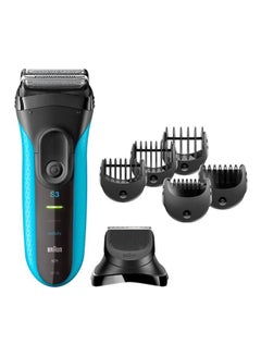 BRAUN 3010Bt 3-In-1 Electric Shaver Black/Blue  - Image 2