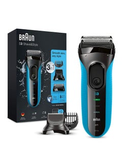 BRAUN 3010Bt 3-In-1 Electric Shaver Black/Blue  - Image 4