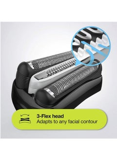 BRAUN 3010Bt 3-In-1 Electric Shaver Black/Blue  - Image 5