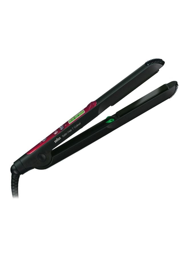 BRAUN - Satin Hair 7 ST750 Electric Straightener Black/Red - Image 1