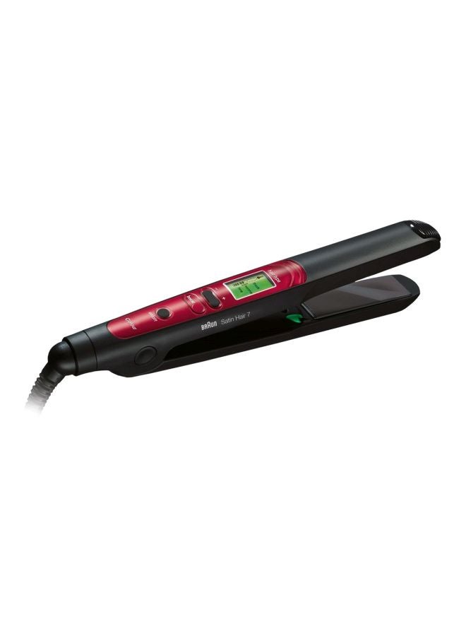 BRAUN - Satin Hair 7 ST750 Electric Straightener Black/Red - Image 1