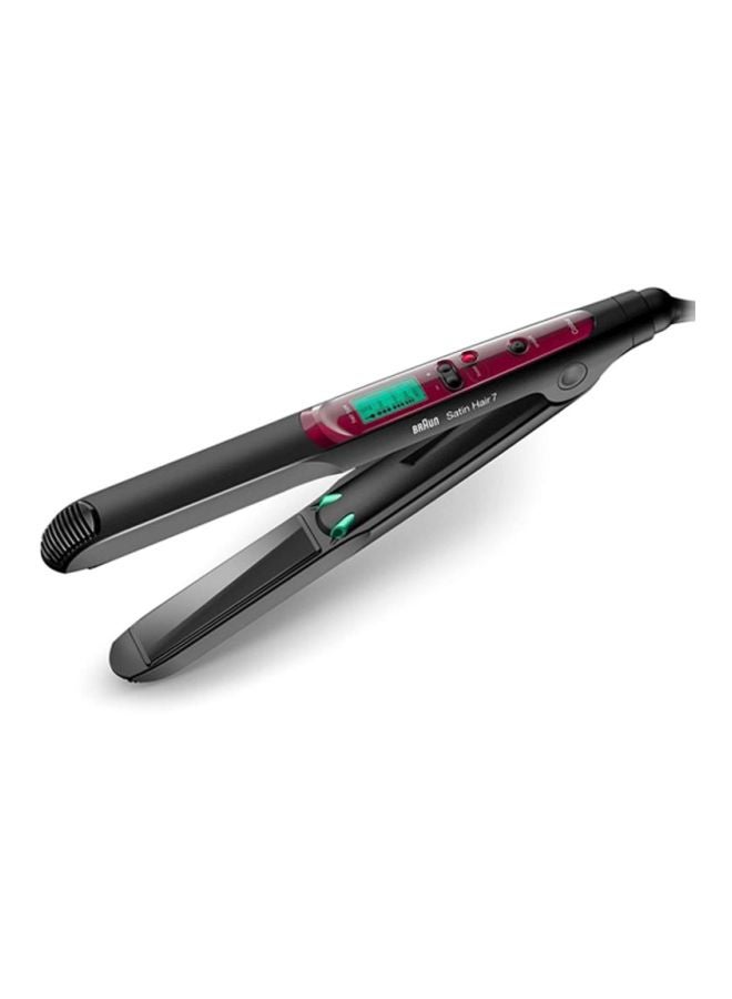 BRAUN - Satin Hair 7 ST750 Electric Straightener Black/Red - Image 1