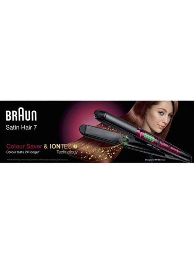 BRAUN - Satin Hair 7 ST750 Electric Straightener Black/Red - Image 1