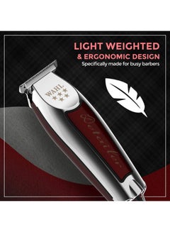 WAHL Detailer Professional Corded Trimmer Silver/Maroon  - Image 5