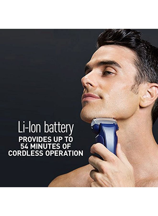 Panasonic - Wet And Dry Electric Shaver Blue/Silver - Image 1