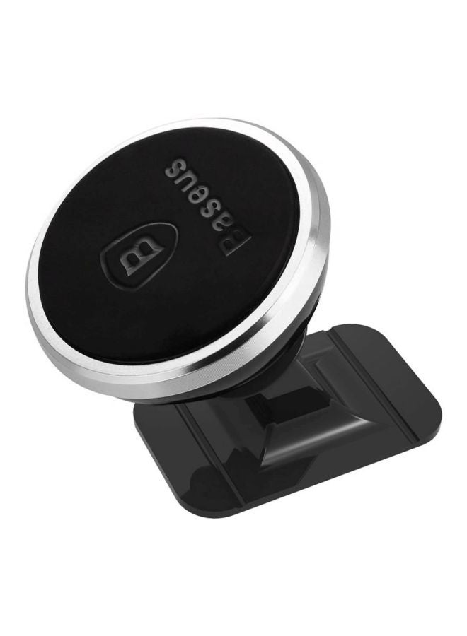 Baseus 360-Degree Rotating Magnetic Car Mount Phone Holder Universal Dashboard Phone Stand for iPhone Samsung Huawei (Paste Type) Black/Silver - Image 3