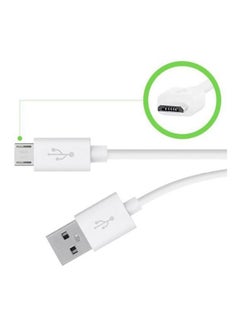 سامسونج محول شحن بمنفذ USB لهواتف سامسونج جالاكسي نوت ونوت 2 وS4 ونوت 10 أبيض  - Image 3