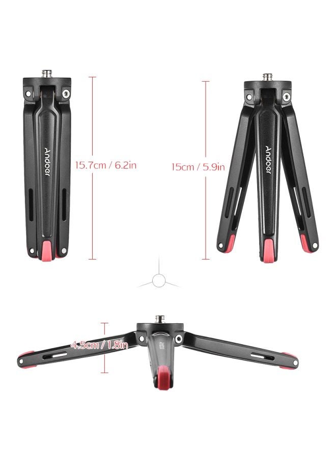 ANDOER Mini Handheld Travel Tripod Stand Holder Black/Pink - Image 5