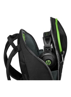 HP Pavilion Gaming 15 Backpack 400 Black/Green  - Image 5
