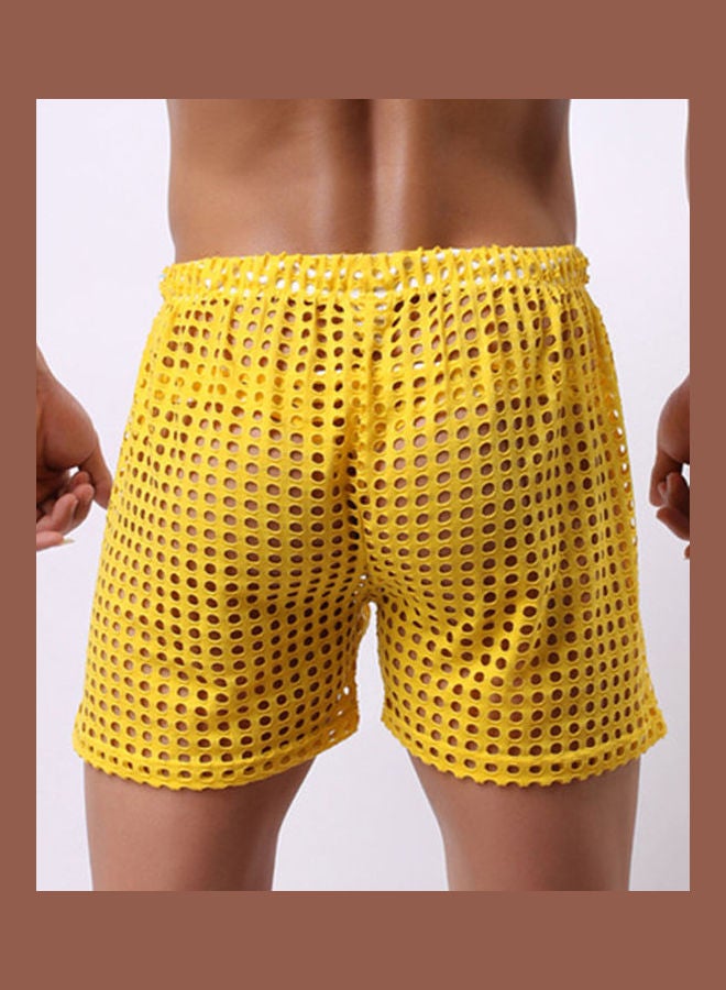 Generic - Solid Color Mesh Drawstring Shorts Green - Image 1