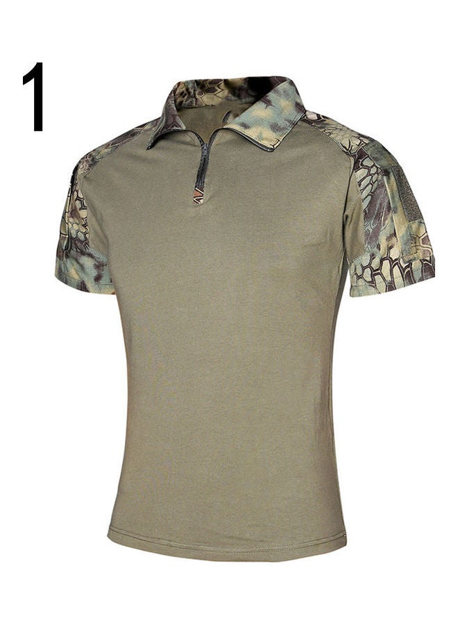 Men Summer Army Tactical T-Shirt Multicolour  - Image 1