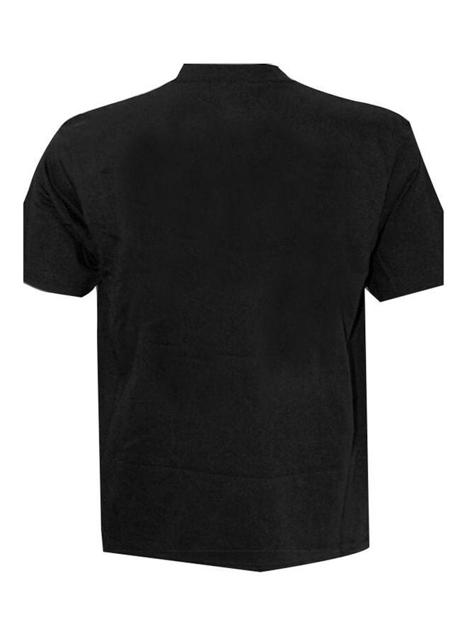 Generic - Lovely 3D Cat Printed Round Neck T-Shirt Black - Image 1
