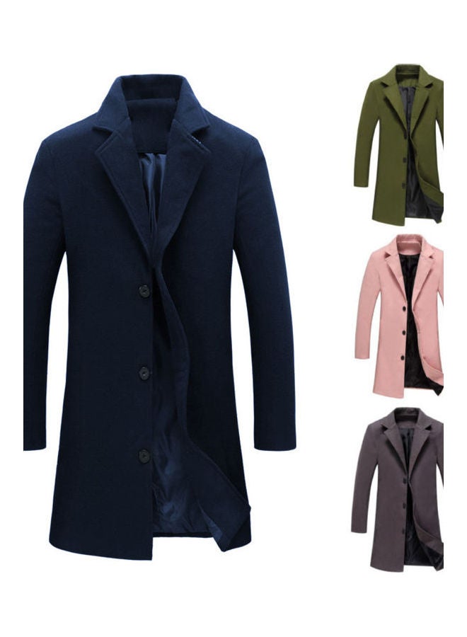 Single Breasted Jacket Overcoat Black  - Image 5