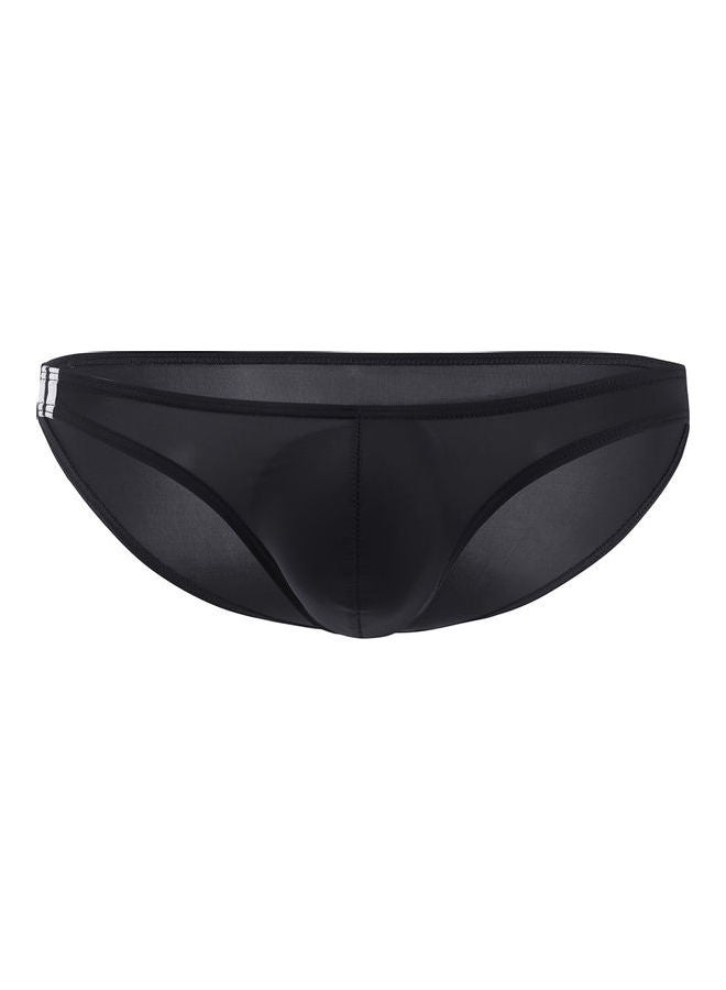 T-Back Thong Briefs Low Rise Underwear Black  - Image 1