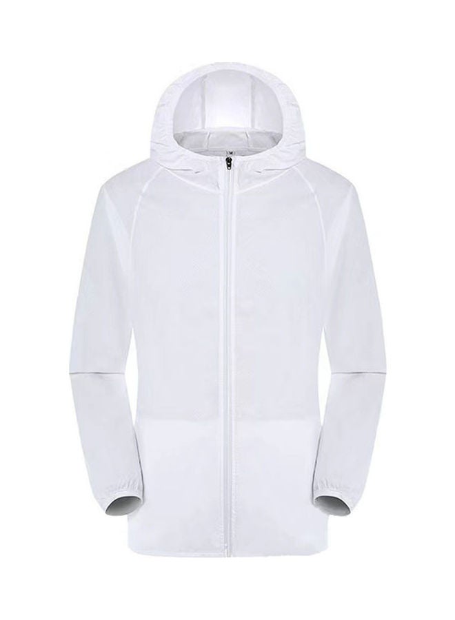Generic - Sun Protection Hooded Coat White - Image 1