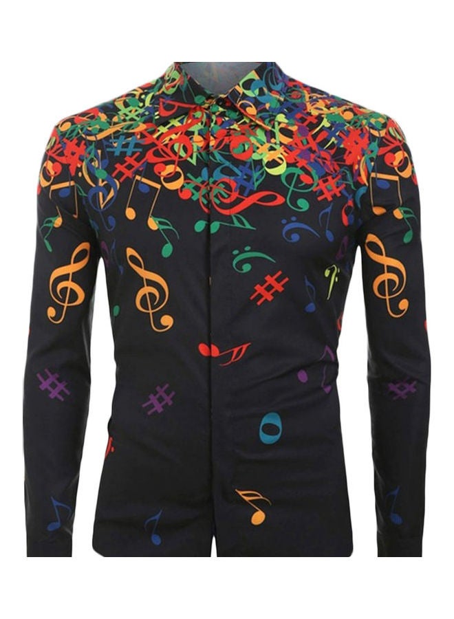 Musical Note Printed Shirt Multicolour - Image 1