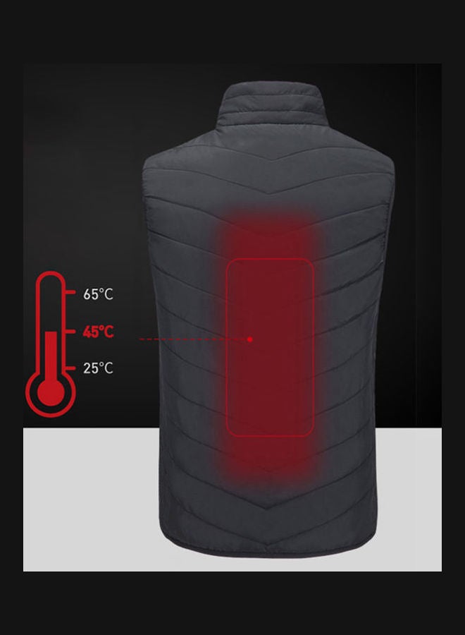 Thermal Heated Sleeveless Jacket Blue  - Image 3