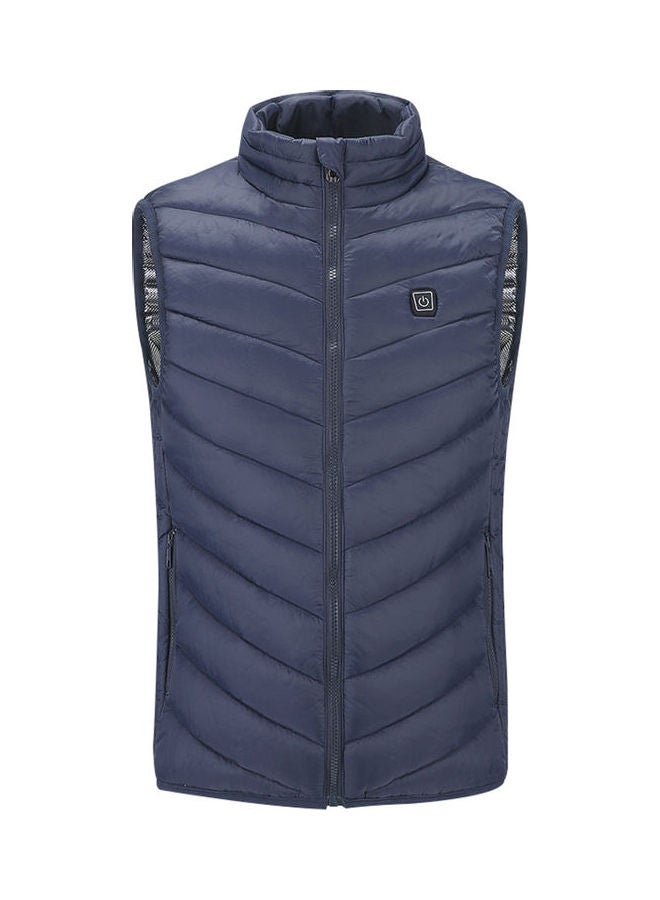 Thermal Heated Sleeveless Jacket Blue  - Image 1