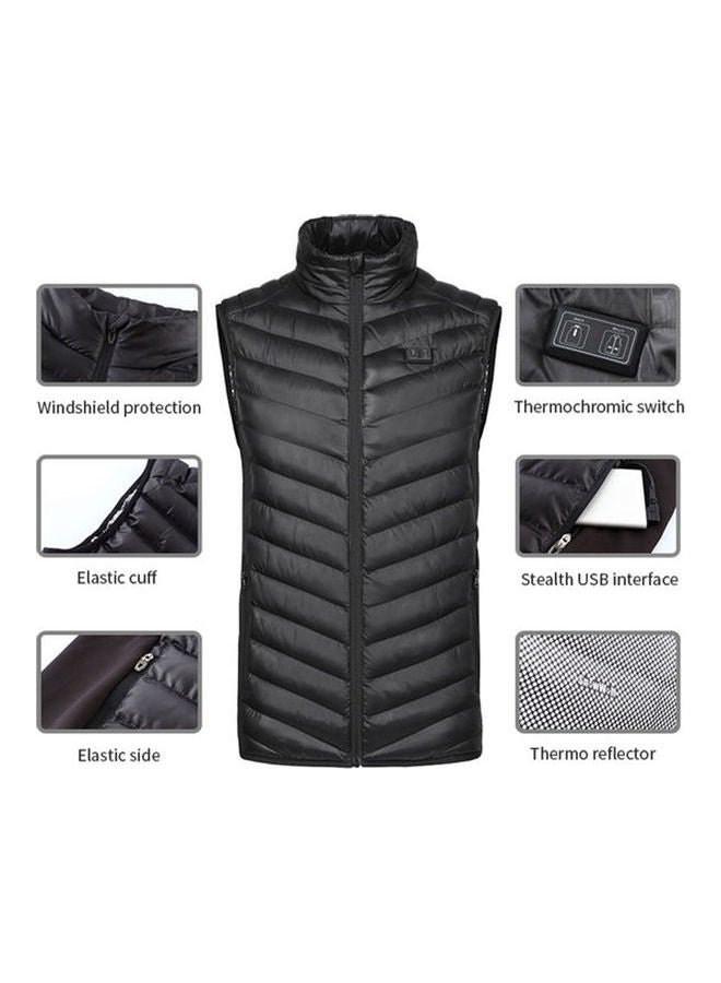 Thermal Heated Sleeveless Jacket Blue  - Image 5
