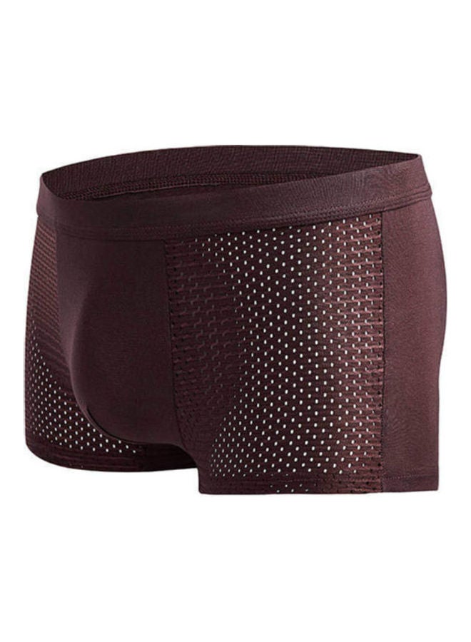 Generic Solid Mesh Boxers Brown 