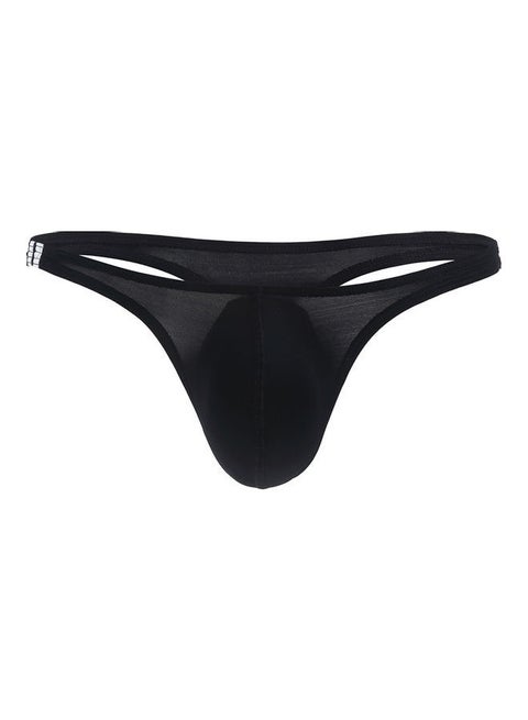 T-Back Thong Briefs Low Rise Underwear Black