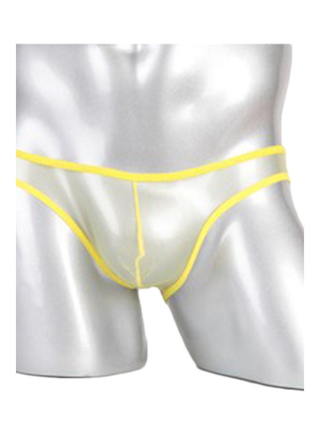 T-Back Thong Briefs Low Rise Underwear Yellow  - Image 2