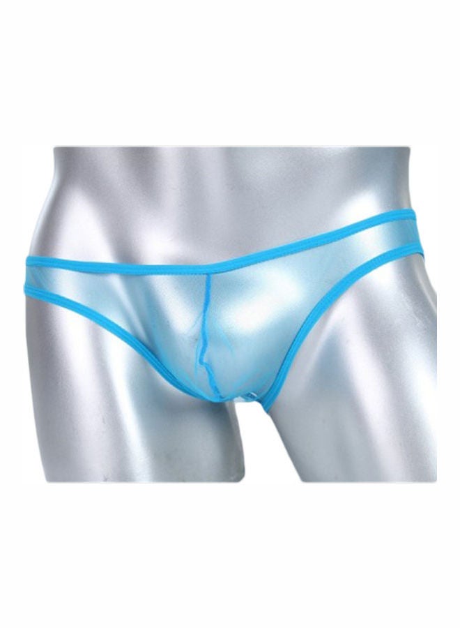 T-Back Thong Briefs Low Rise Underwear Blue