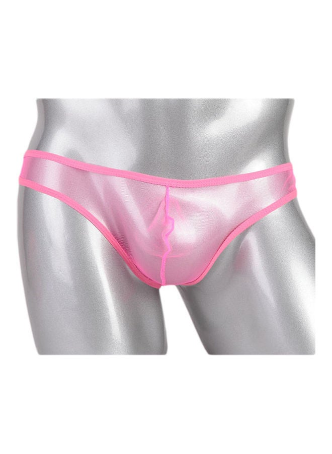 T-Back Thong Briefs Low Rise Underwear Pink
