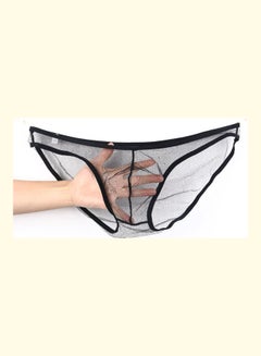 T-Back Thong Briefs Low Rise Underwear Black
