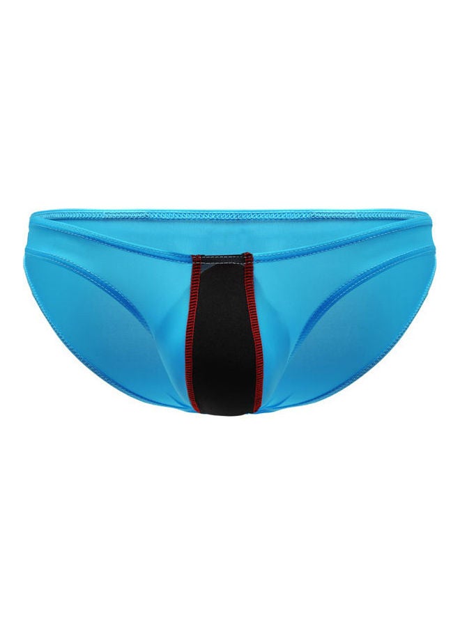 Generic Low Rise Thong Briefs Underwear Bright Blue 