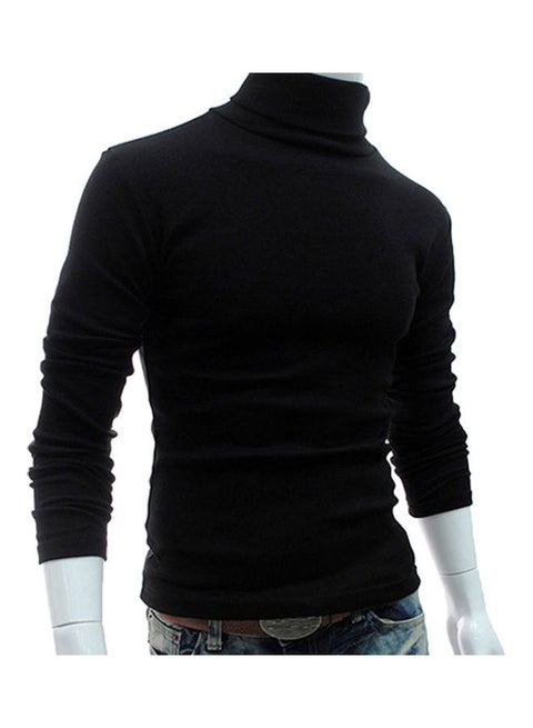 Generic Men Fashion Solid Colour Long Sleeve Turtleneck Sweater