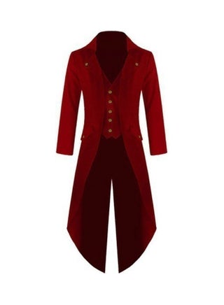 Retro Button Tailcoat Tuxedo Party Red - v1607457128/N42815473V_1