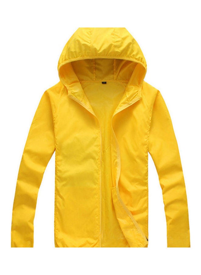 Sun Protection Hooded Coat Yellow