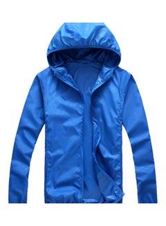 Anti UV Sun Protection Hooded Coat Royal Blue