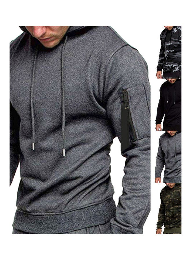 Long Sleeve Hoodie Grey - Image 2