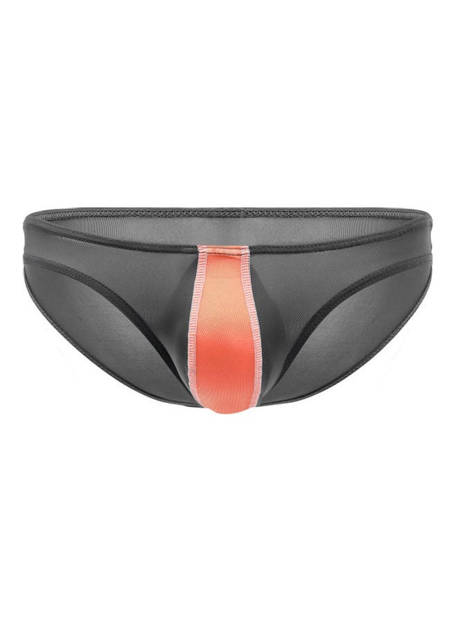 Generic Low Rise Thong Briefs Underwear Grey 