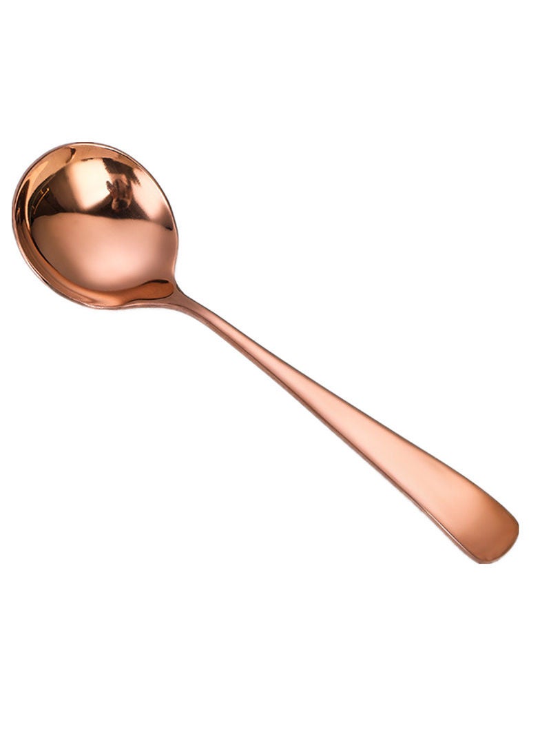 EHOME 4-Piece Long Handle Spoon Set Pink 16cm  - Image 1