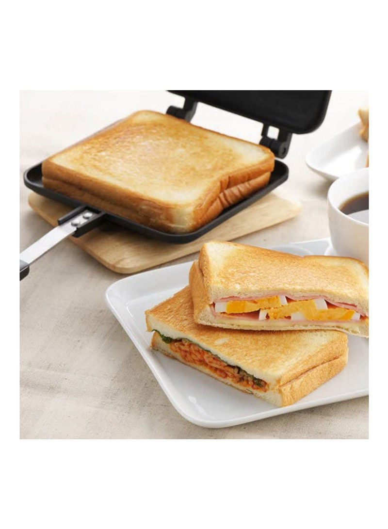 Non Stick Sandwich Maker Frying Pan Black 35*4*15cm - Image 4