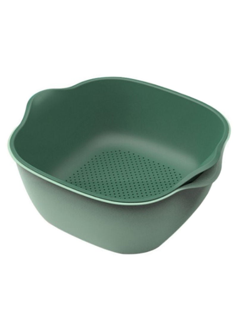 2-In-1 Multifunctional Double Layer Rotatable Bowl Set Multicolour 25x10x22.5cm