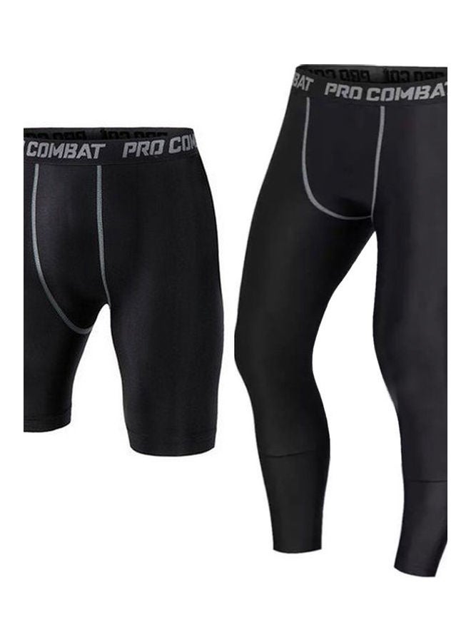 Men Compression Pants Gym Fitness Sports Running Quick Dry Leggings Tights Black  - Image 3