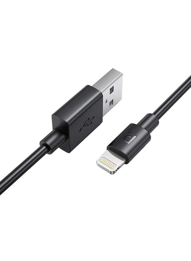 MFI Certified USB Data Sync And Charging Cable Black
